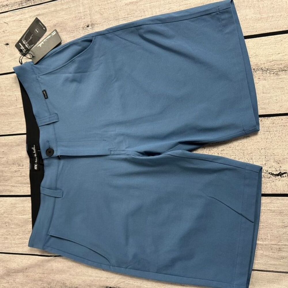 Travis Mathew Men's Golf Shorts Blue Size 34 Casual Dressy spring summer NWT - Picture 3 of 6
